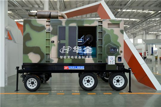 改款升級(jí)！華全200kw靜音發(fā)電機(jī)組專用六輪移動(dòng)拖車介紹